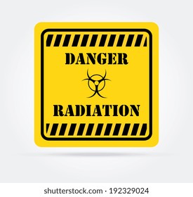 Danger design over white background, vector illustration