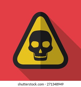 Danger design over white background, vector illustration.