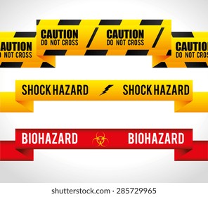 Danger design over white background, vector illustration.
