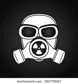 Danger design over white background, vector illustration.