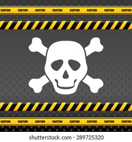 Danger design over white background, vector illustration.