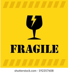 Danger design over yellow background, vector illustration