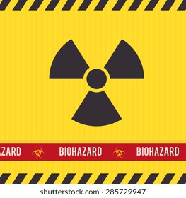Danger design over yellow background, vector illustration.