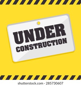 Danger design over yellow background, vector illustration.
