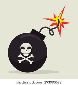 Danger digital design, vector illustration.