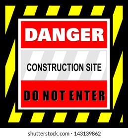 1,060 Construction Site Do Not Enter Images, Stock Photos & Vectors ...