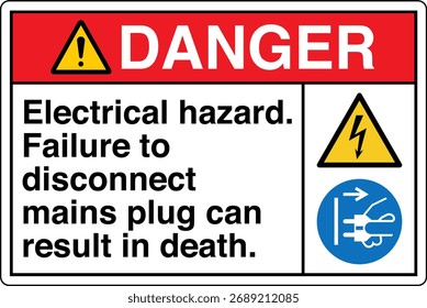 PELIGRO Peligro eléctrico Si no se desconecta el enchufe de la red eléctrica puede resultar en la muerte