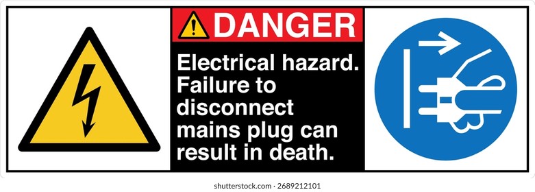 PELIGRO Peligro eléctrico Si no se desconecta el enchufe de la red eléctrica puede resultar en la muerte