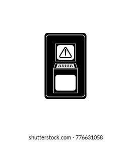 Danger electrical hazard icon. Cyber security Icon. Premium quality graphic design. Signs, symbols collection, simple icon for websites, web design, mobile app on white background