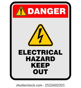 Gefahr, elektrische Gefahr halten