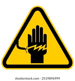 Danger, electrical hazard, sign vector
