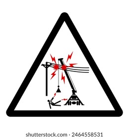 Danger Electrical Hazard Symbol Sign, Vector Illustration, Isolate On White Background Label .EPS10