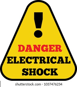 Danger electrical shock