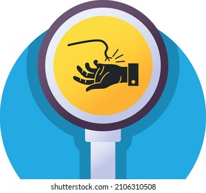 Danger Electricity Hazard Concept, Earth Leakage Vector Icon Design, Modern traffic guide warning sign, Regulatory and recognisable symbol, Mandatory Road signage stock illustration