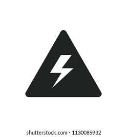 danger of electricity vector icon