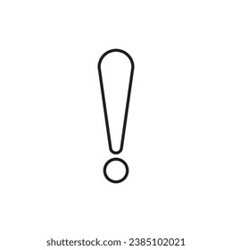 símbolo de exclamación de peligro para los pasos de ilustración vectorial 