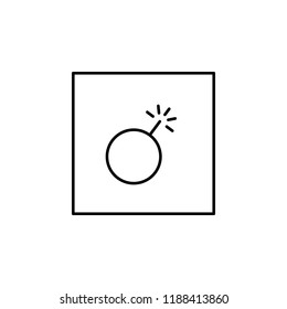 danger, explosive icon. Element of logistic sign for mobile concept and web apps illustration. Thin line icon for website design and development, app development