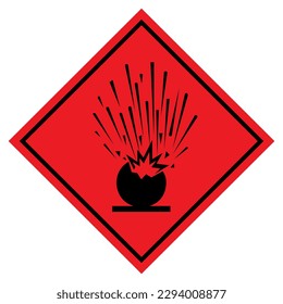 Danger Explosive Symbol Sign ,Vector Illustration, Isolate On White Background Label. EPS10