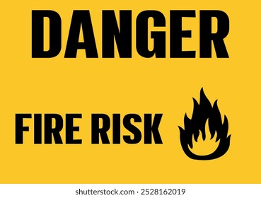 Danger Fire Risk Sign Digitale EPs Vektorgrafik Datei
