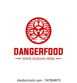 Danger Food Logo Template