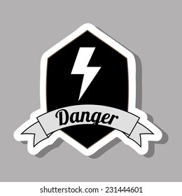 danger graphic design , vector illustration