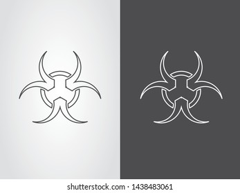 Danger Hazardous Icon Symbol Outline