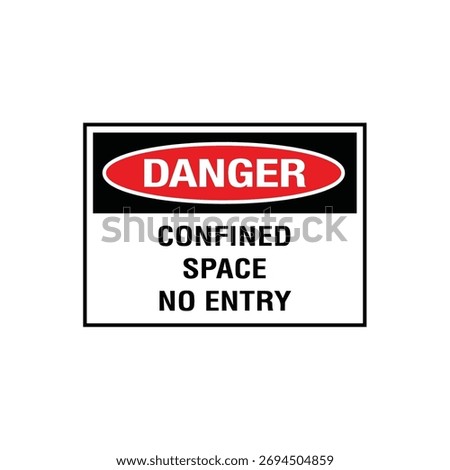 Danger Hazardous Waste No Entry Sign: Mandatory Warning Banner for Contaminated Area Access