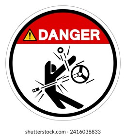 Danger High Speed Moving Parts Symbol Sign, Vector Illustration, Isolate On White Background Label .EPS10