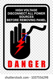 danger, high voltage