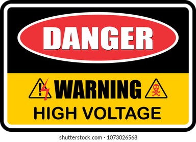 danger, high voltage