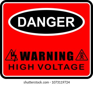 danger, high voltage