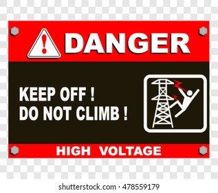 danger, high voltage