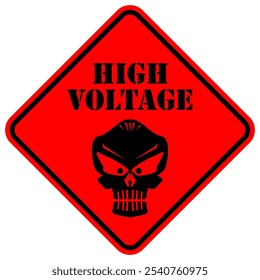Danger, High Voltage, sign vector