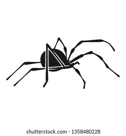 Danger home spider icon. Simple illustration of danger home spider vector icon for web design isolated on white background