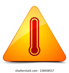 Danger Hot Temperature Sign