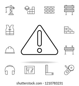 danger icon. construction icons universal set for web and mobile