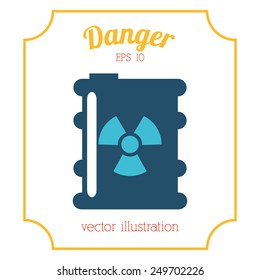 danger icon design, vector illustration eps10 graphic