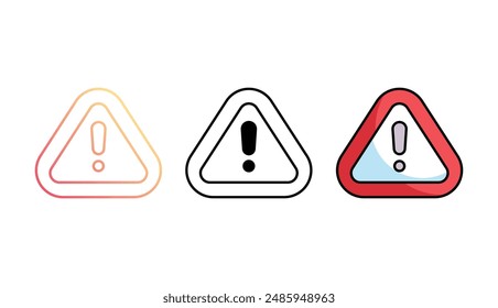diseño de icono de peligro con fondo blanco ilustración de stock