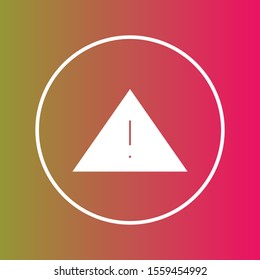 Danger icon isolated on background
