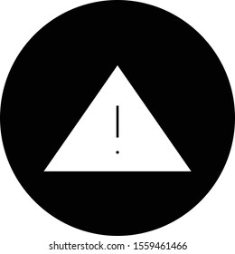 Danger icon isolated on background
