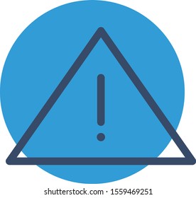 Danger icon isolated on background

