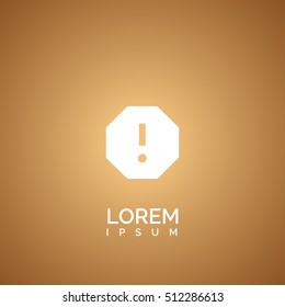 danger icon. danger logo
