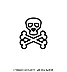 danger icon or logo design isolated sign symbol vector illustration. High quality black line style vector suitable for designers, web developers, displays and websites