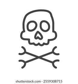 Danger icon Logo symbol outline set