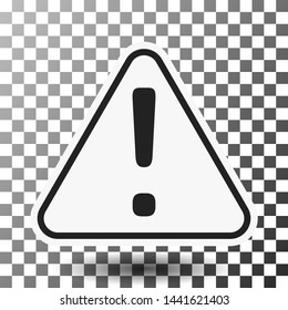 Danger Icon. Problem or Important Caution Sign. Triangle and rhombus Warning symbol. Vector graphic.