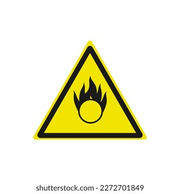 Danger icon. Radiation. Vector illustration on a white background.