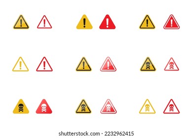 Danger icon sign vector design on white background