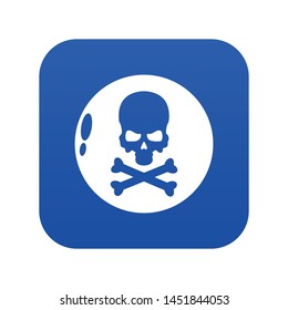 Danger icon. Simple illustration of danger vector icon for web