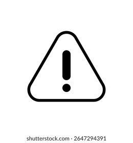 Símbolo de ícone de perigo para aplicativos e sites. sinal de atenção e símbolo. sinal de atenção. exclamação