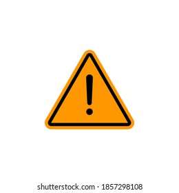 Danger icon symbol vector on white background